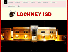 Tablet Screenshot of lockneyisd.net